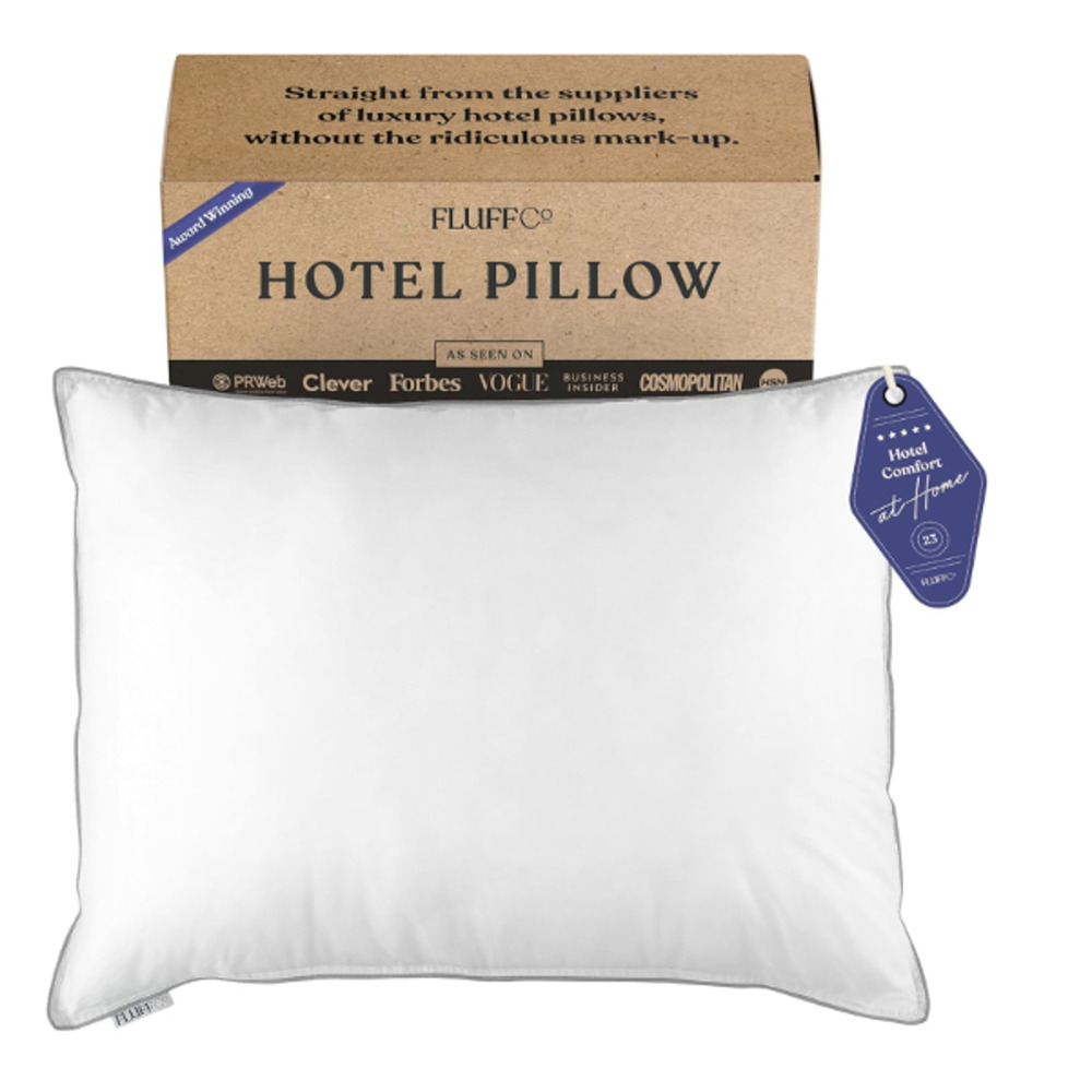 FluffCo Fluff Zen Down Alternative King Bed Pillow for Sleeping Luxury Hotel NEW